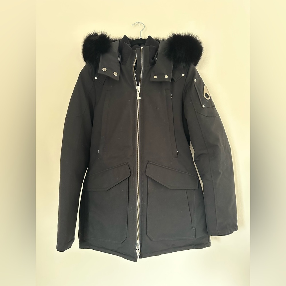 Moose Knuckles Women’s Fire River Jacket with Detachable Fur Hood